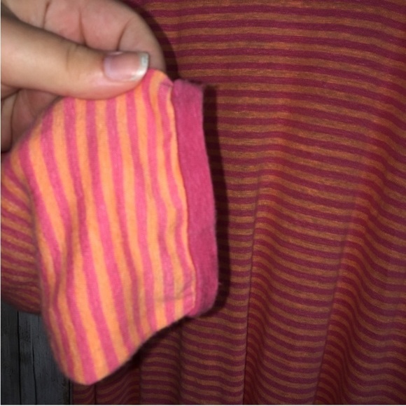 Eileen Fisher Linen Orange & Pink Tunic - Picture 3 of 5